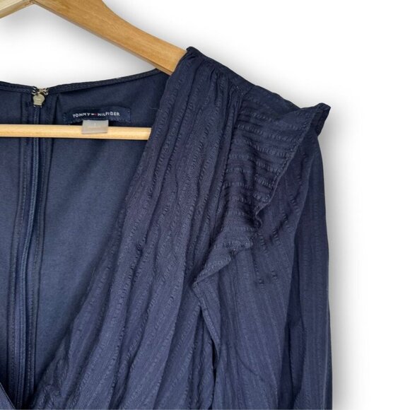 NWOT Tommy Hilfiger Surplice Midi Dress - Picture 3 of 6
